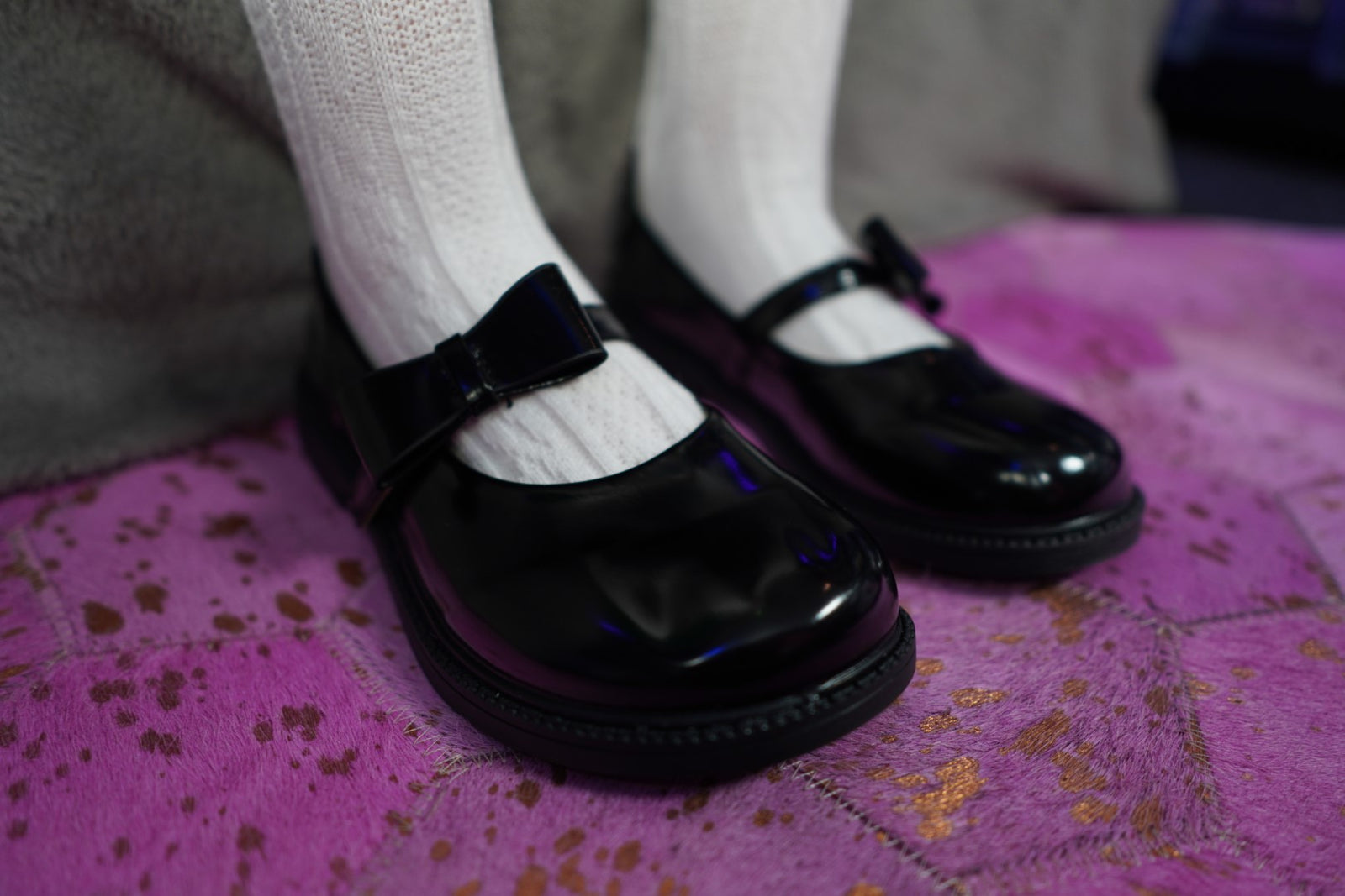 Chaussures pour poupée sexuelle (noir, vernis)