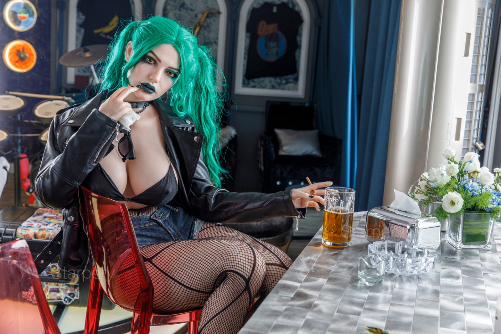 Flora bambola del sesso (Starpery Coppa G da 174 cm (TPE+silicone)