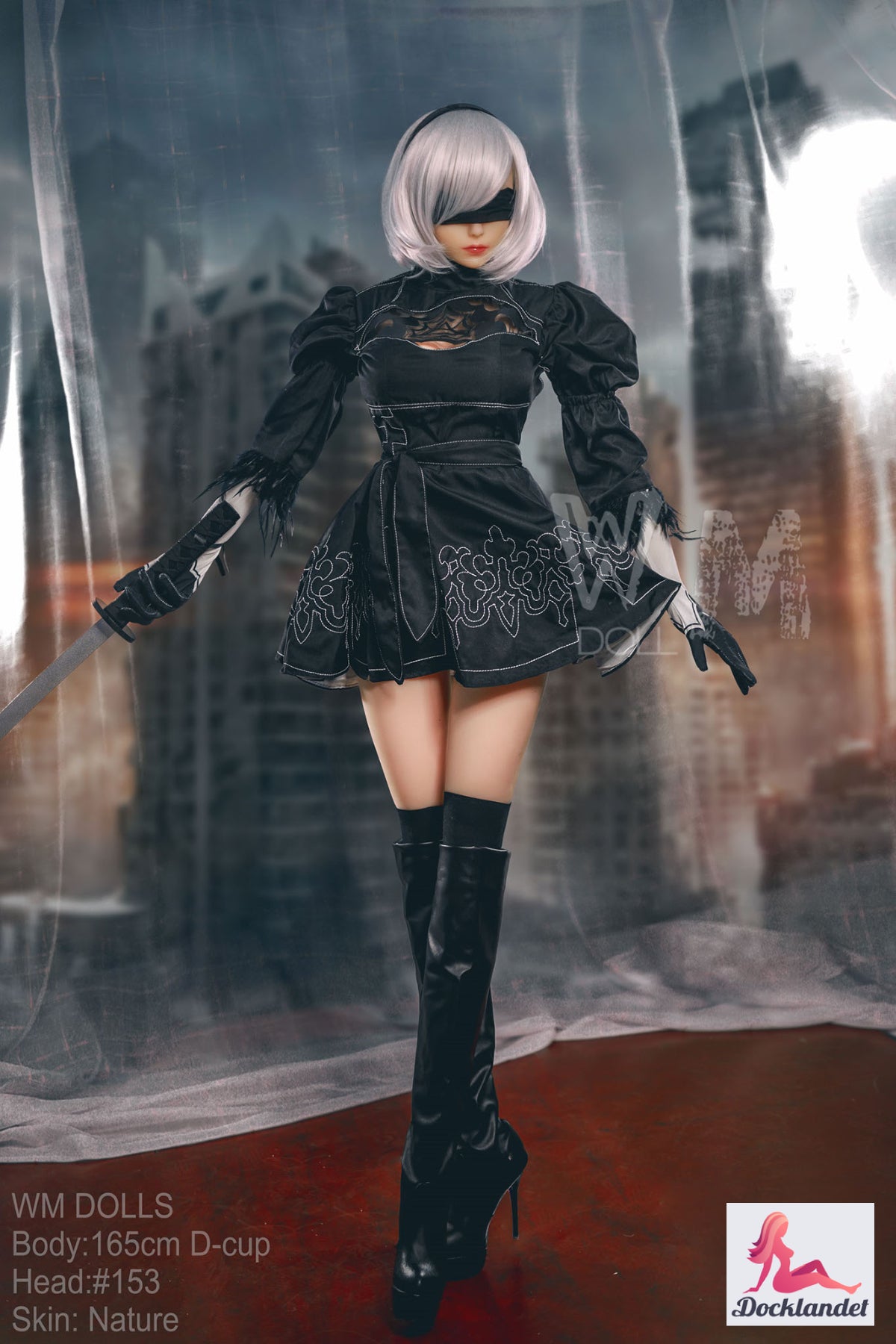 Yorha 2b bambola del sesso (WM-Doll 165 cm D-Kupa #153 TPE)