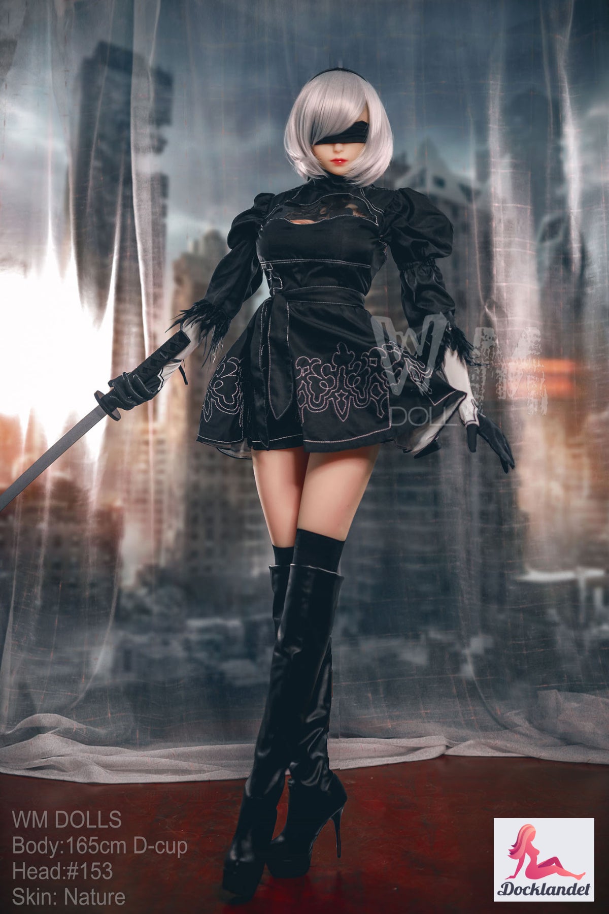 Yorha 2b bambola del sesso (WM-Doll 165 cm D-Kupa #153 TPE)