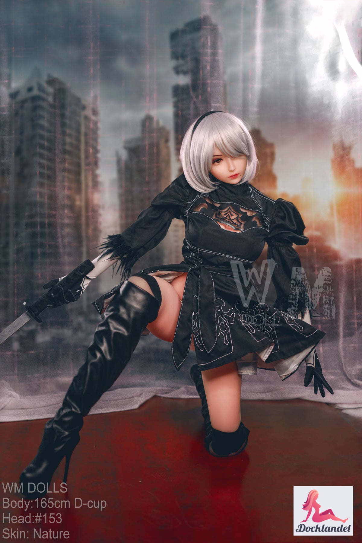 Yorha 2b bambola del sesso (WM-Doll 165 cm D-Kupa #153 TPE)