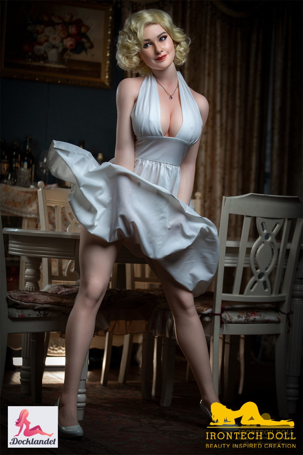 Marilyn bambola del sesso (Irontech Doll 164 cm Coppa E S12 Silicone)